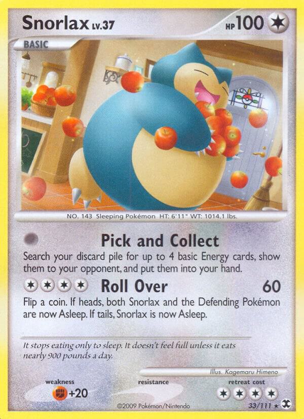 Snorlax (33) 33/111 card from Rising Rivals