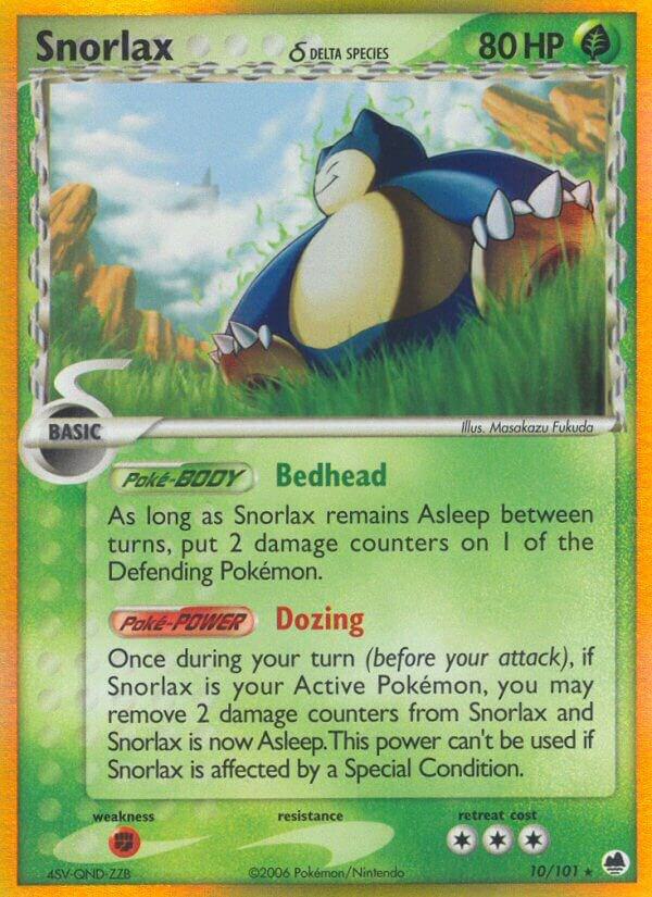 Snorlax (Delta Species) 10/101 card from Dragon Frontiers