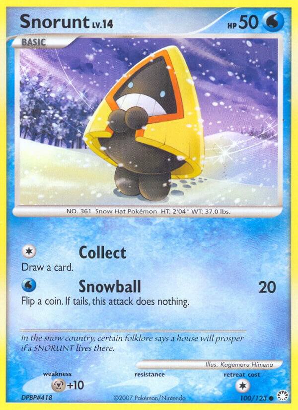 Snorunt 100/123 card from Mysterious Treasures