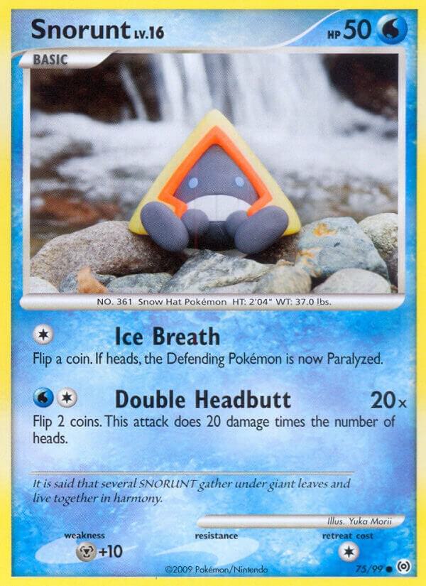 Snorunt 75/99 card from Arceus