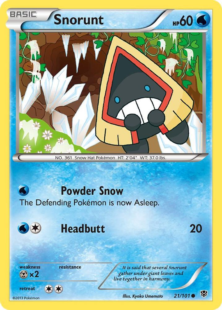 Snorunt 21/101 card from Plasma Blast