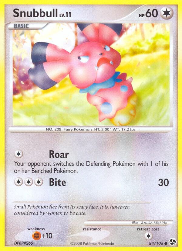 Snubbull 84/106 card from Great Encounters