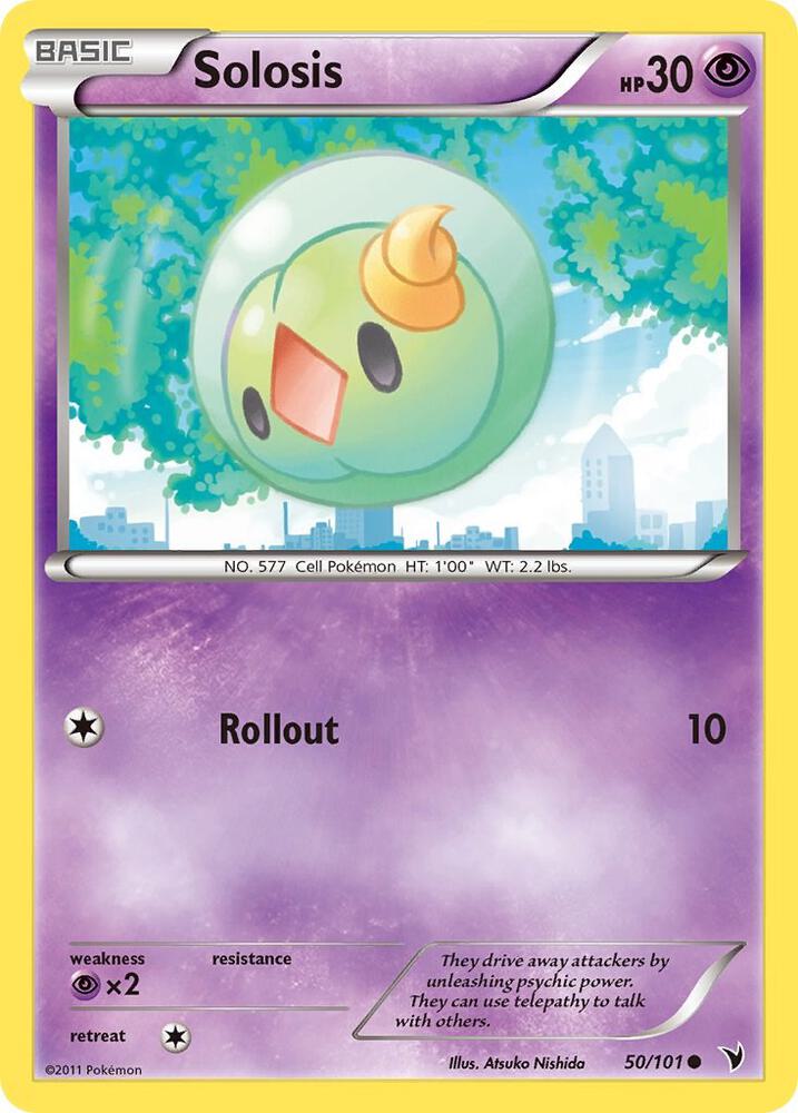 Solosis 50/101 card from Noble Victories