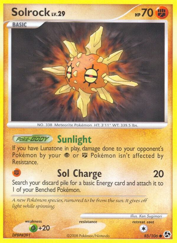 Solrock 85/106 card from Great Encounters