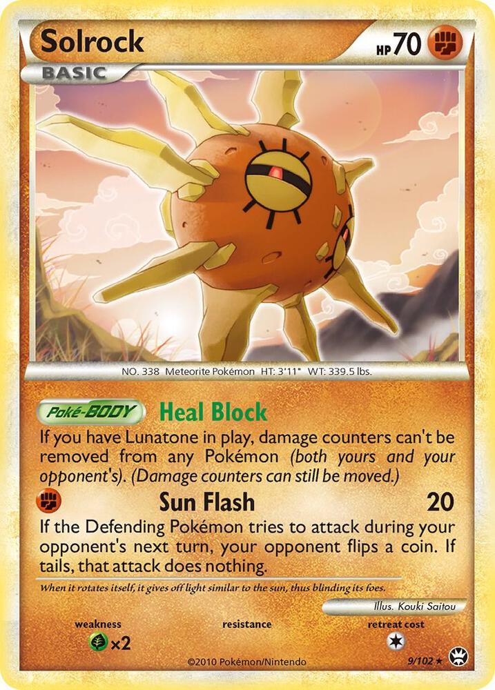 Solrock 9/102 card from Triumphant