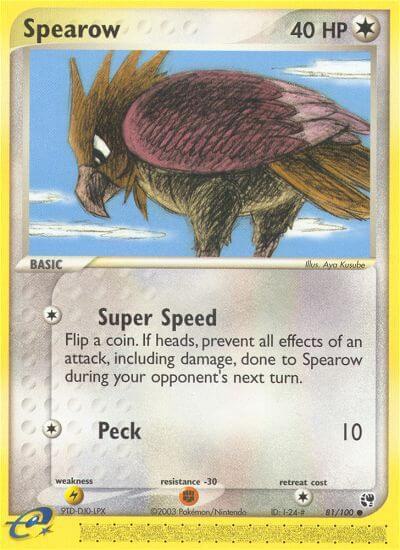 Spearow 81/100 card from Sandstorm