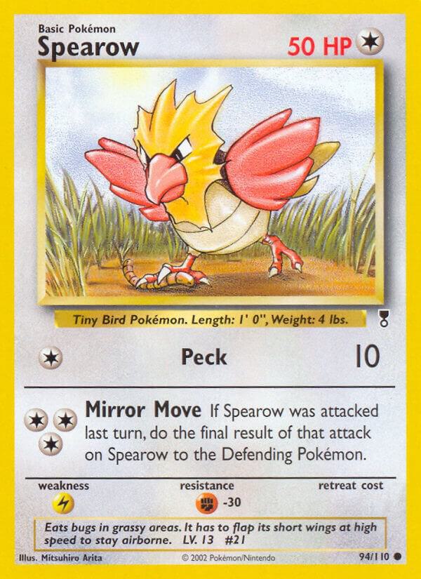 Spearow 094/110 card from Legendary Collection