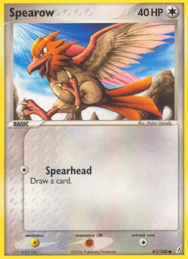 Spearow 61/100 card from Crystal Guardians