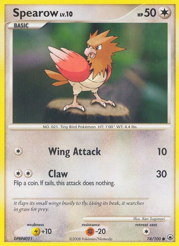 Spearow 74/100 card from Majestic Dawn
