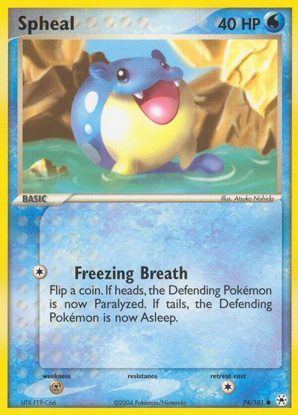 Spheal 74/101 card from Hidden Legends