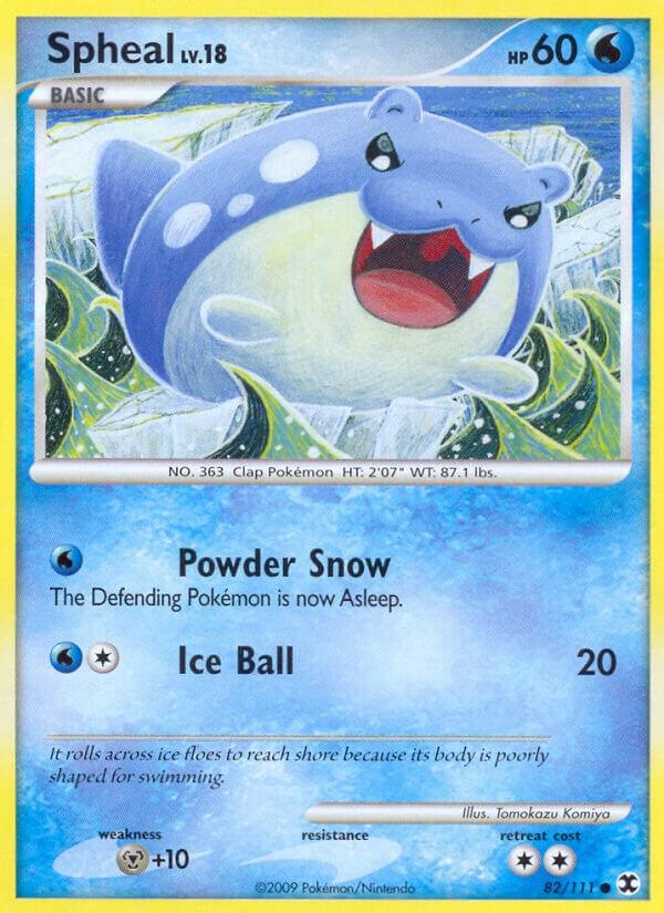 Spheal 82/111 card from Rising Rivals