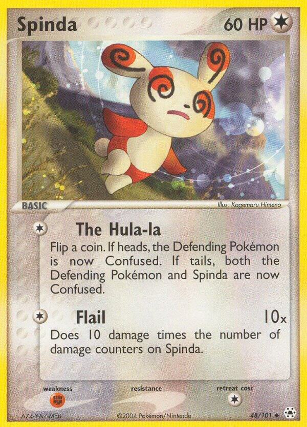 Spinda 48/101 card from Hidden Legends