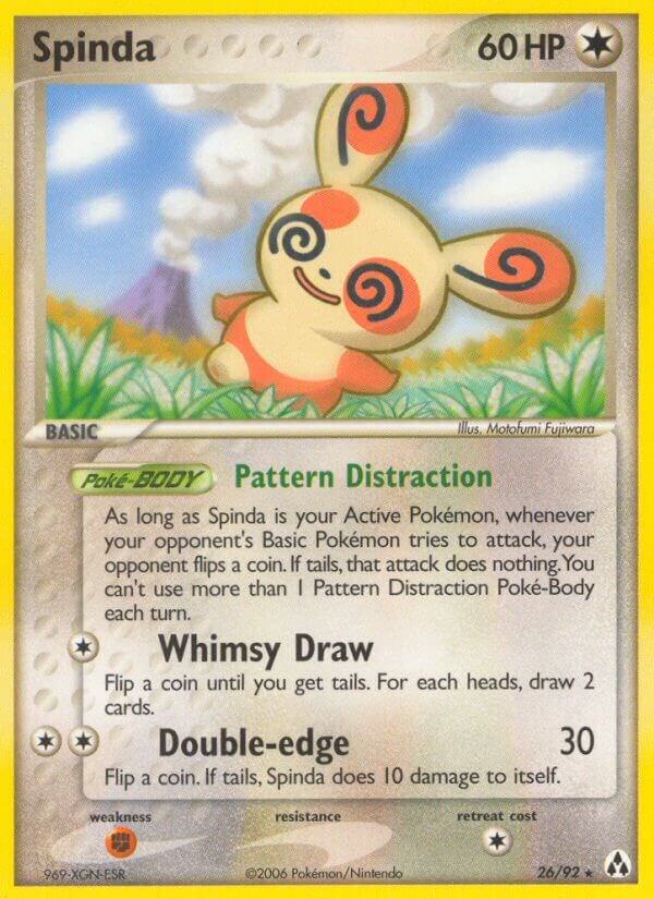 Spinda 26/92 card from Legend Maker