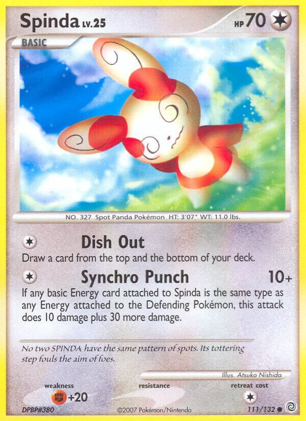 Spinda 111/132 card from Secret Wonders