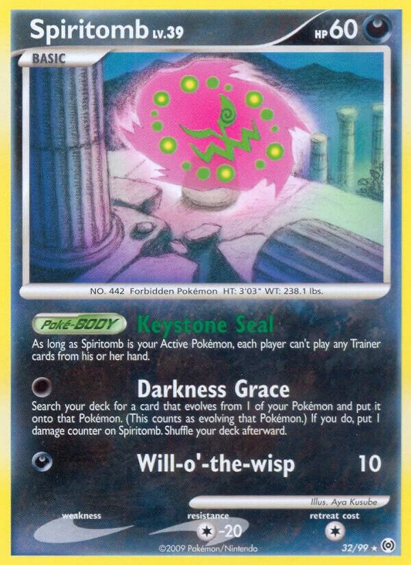 Spiritomb 32/99 card from Arceus