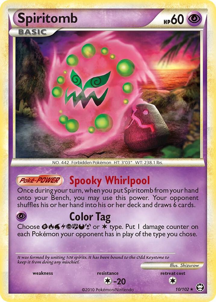 Spiritomb 10/102 card from Triumphant