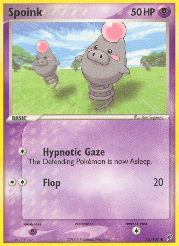 Spoink 76/107 card from Deoxys