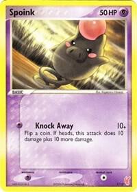Spoink 7/12 card from EX Trainer Kit 2: Plusle & Minun