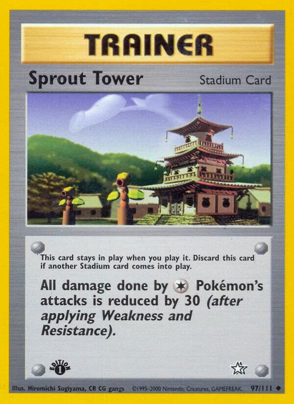 Sprout Tower 097/111 card from Neo Genesis