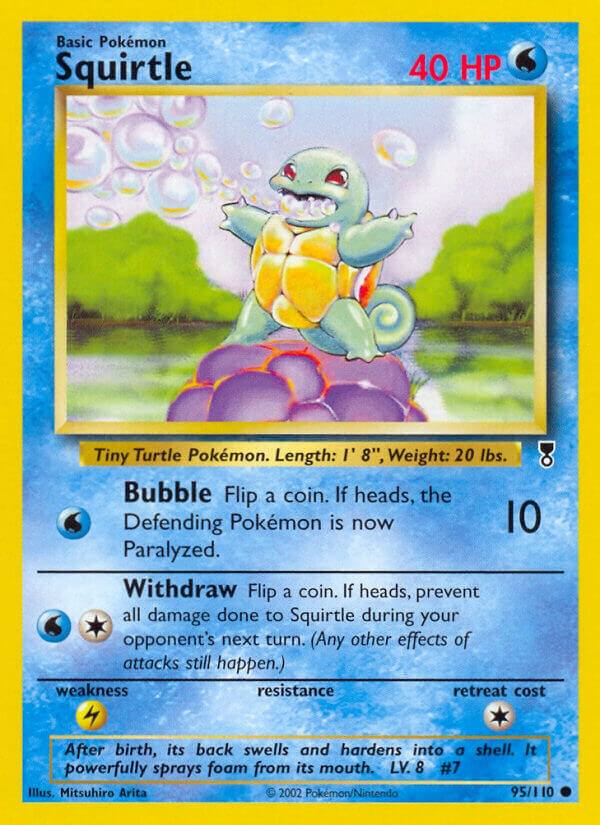 Squirtle 095/110 card from Legendary Collection