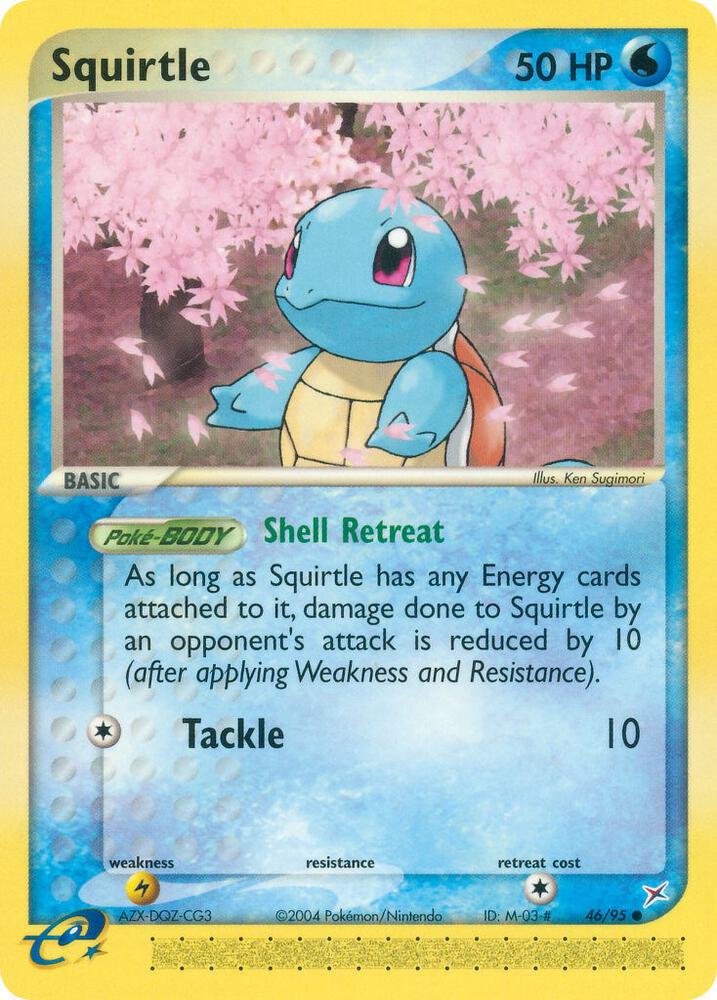 Squirtle 46/95 card from Team Magma vs Team Aqua