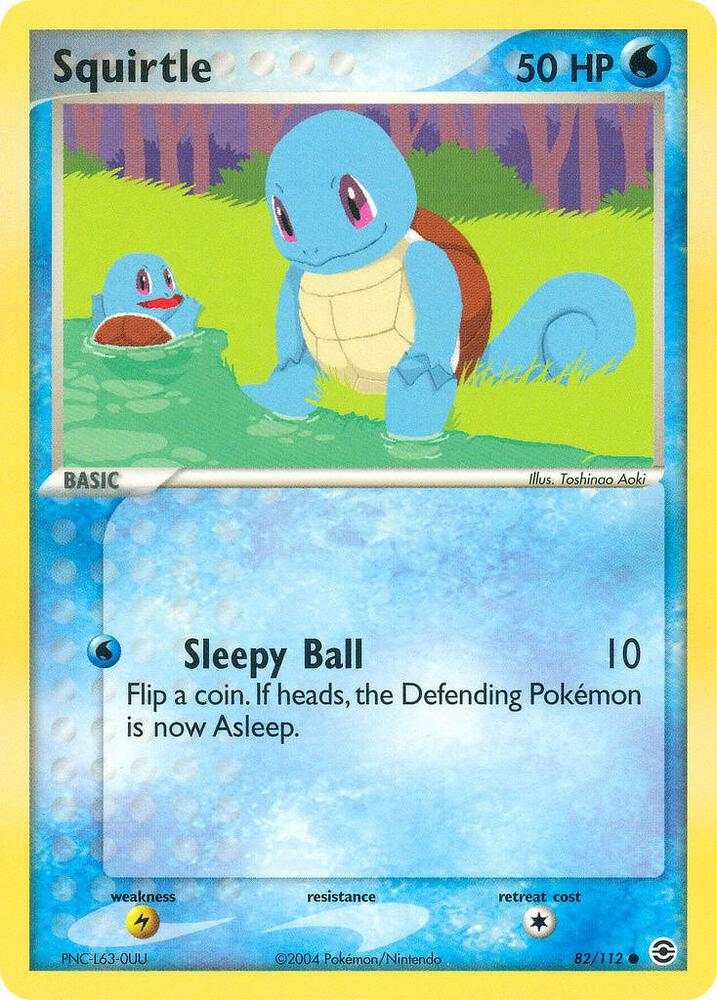 Squirtle - 082/112 82/112 card from FireRed & LeafGreen