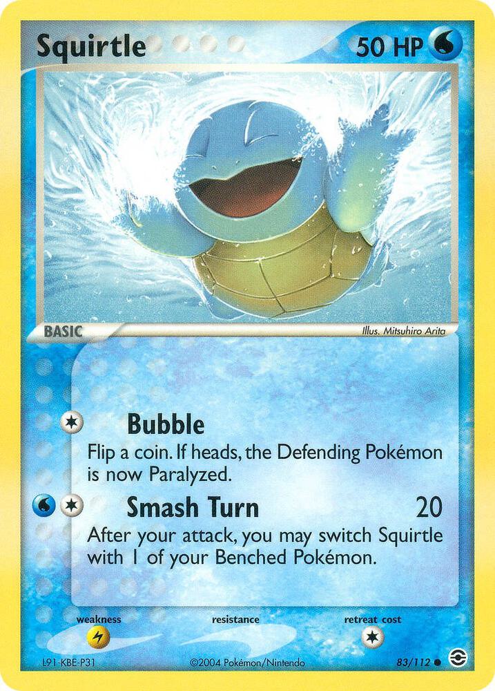 Squirtle - 083/112 83/112 card from FireRed & LeafGreen