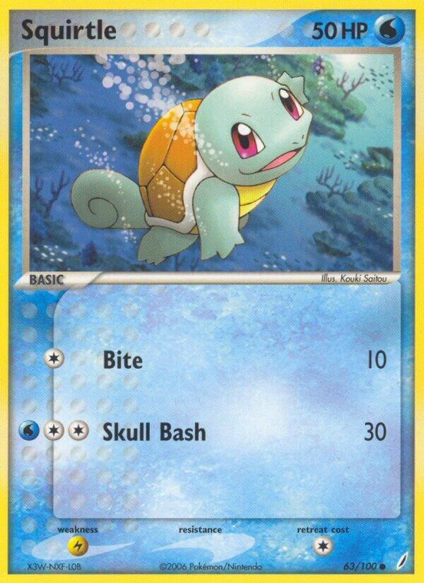 Squirtle - 063/100 63/100 card from Crystal Guardians