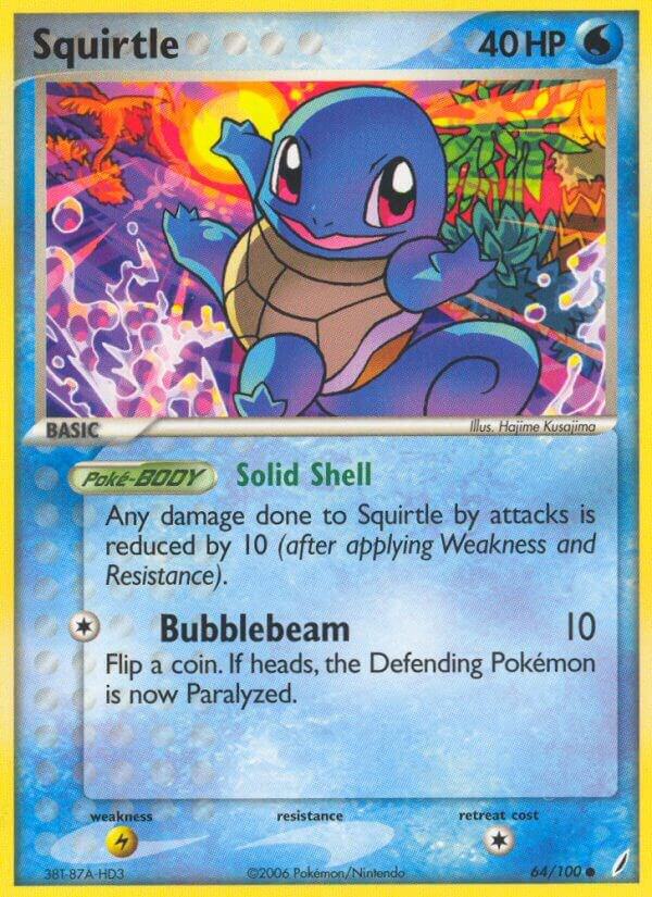 Squirtle - 064/100 64/100 card from Crystal Guardians