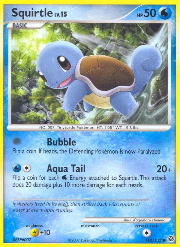 Squirtle 112/132 card from Secret Wonders