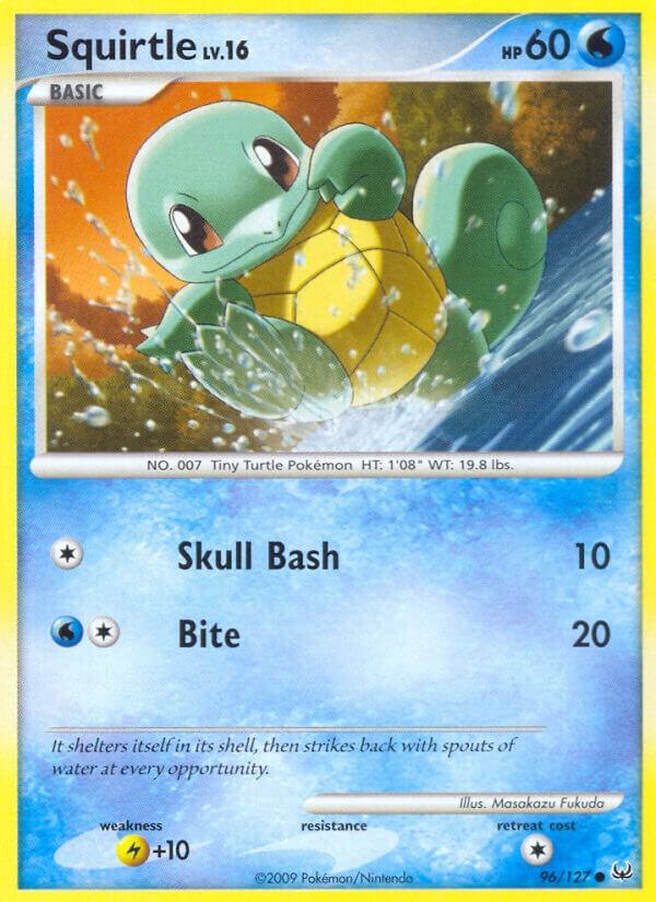 Squirtle 96/127 card from Platinum