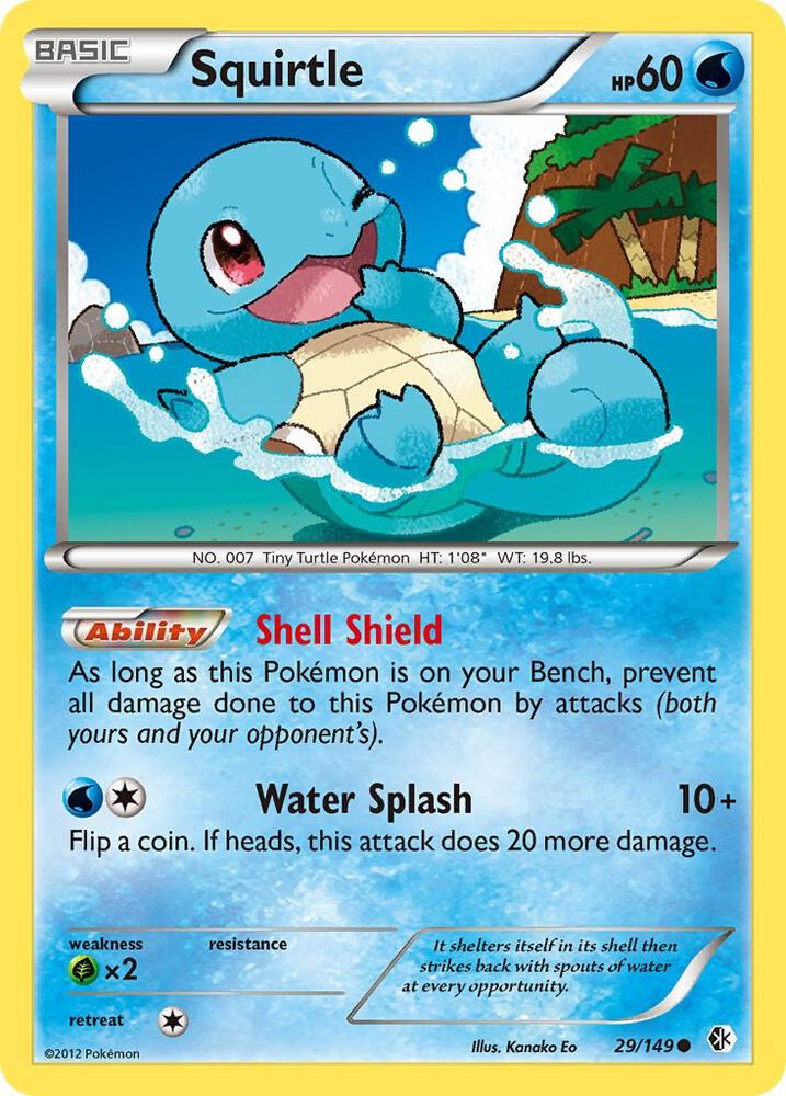 Squirtle 29/149 card from Boundaries Crossed