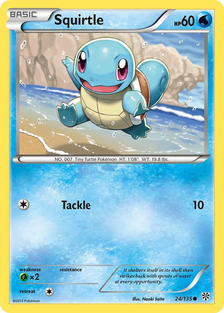 Squirtle 24/135 card from Plasma Storm