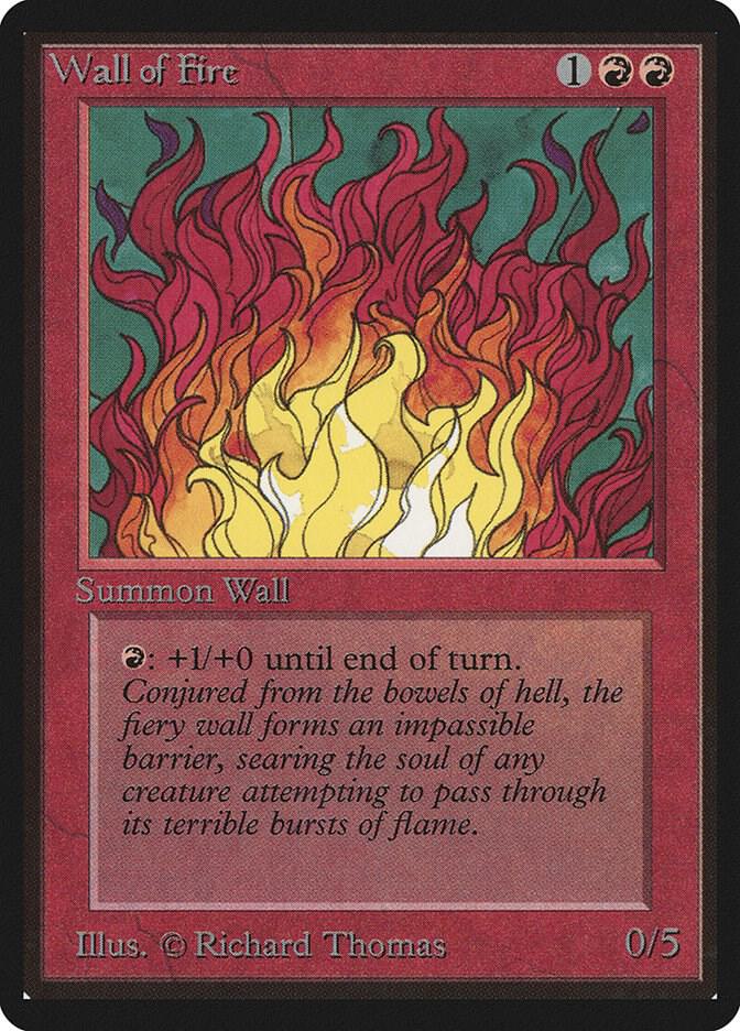 Wall of Fire card from Beta Edition