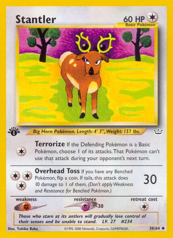 Stantler 38/64 card from Neo Revelation