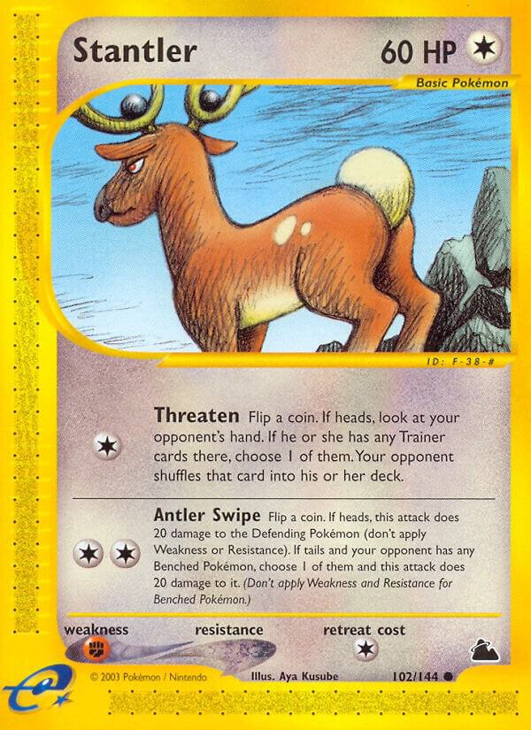 Stantler 102/144 card from Skyridge