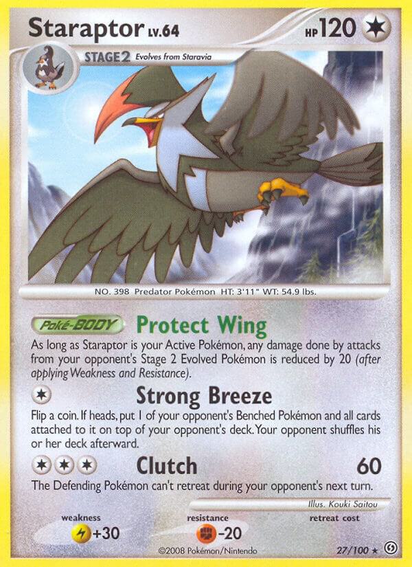 Staraptor 27/100 card from Stormfront