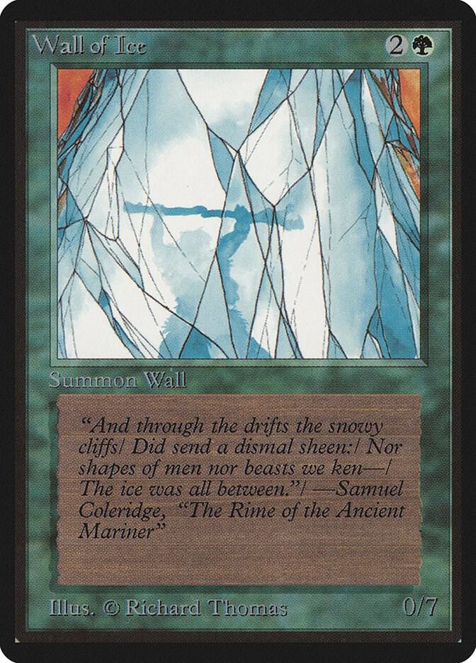 Wall of Ice card from Beta Edition