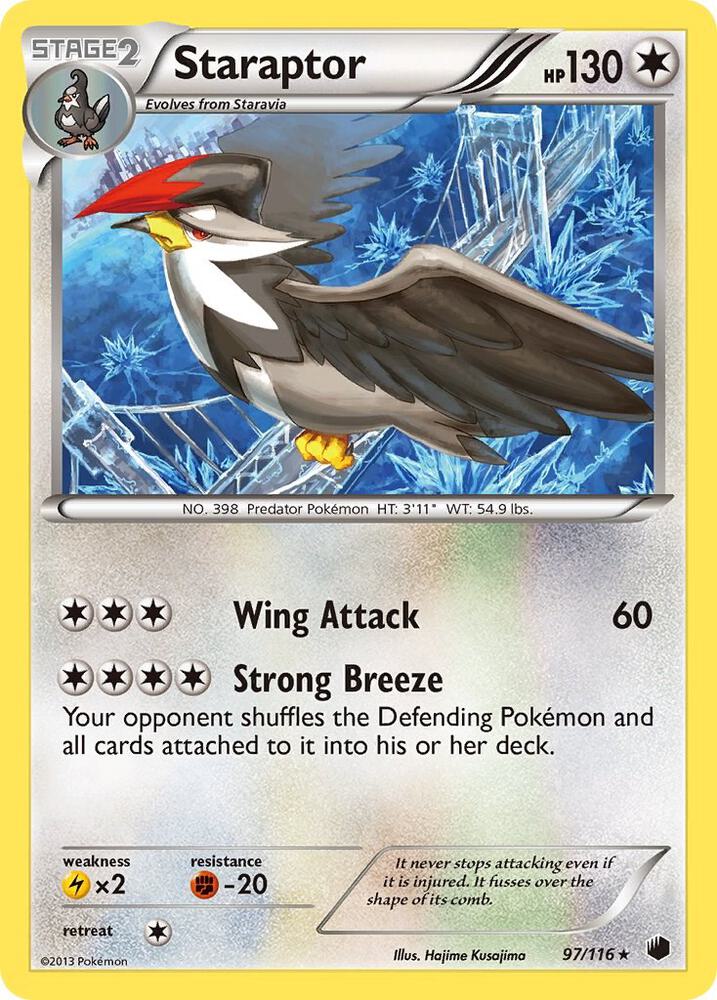 Staraptor 97/116 card from Plasma Freeze