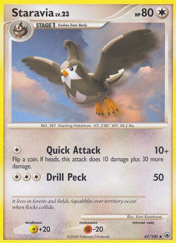 Staravia 47/100 card from Majestic Dawn