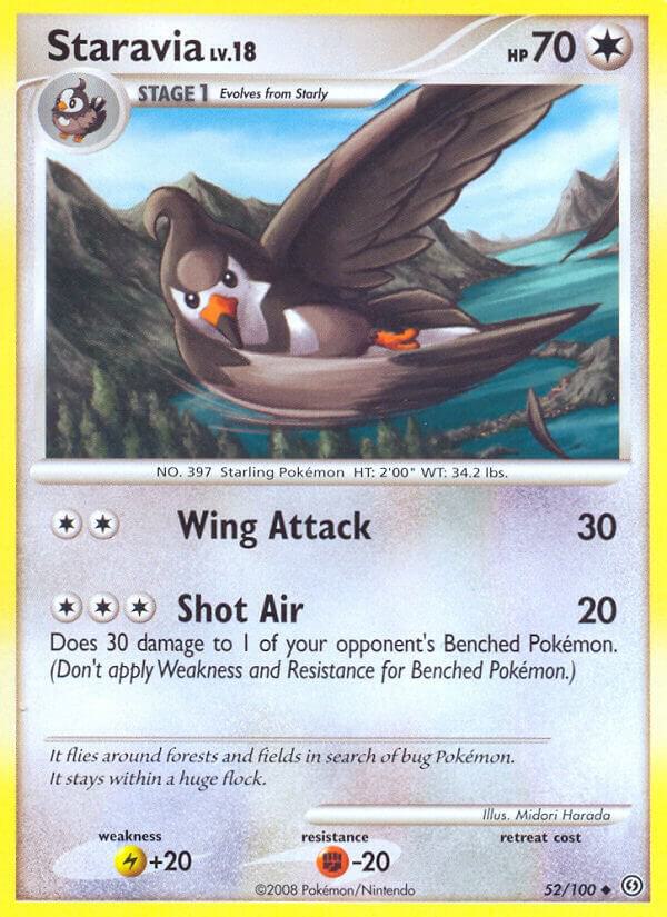 Staravia 52/100 card from Stormfront