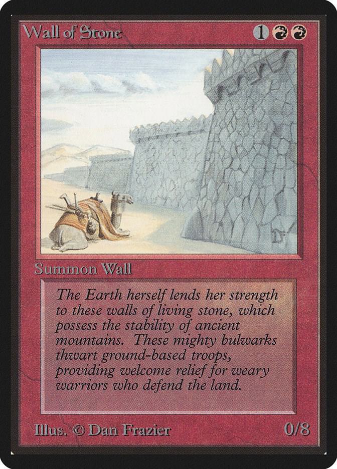 Wall of Stone card from Beta Edition