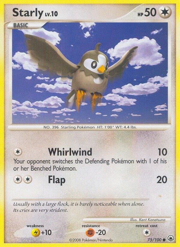 Starly 75/100 card from Majestic Dawn