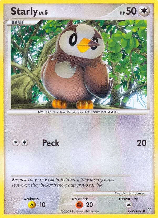 Starly 129 card from Supreme Victors