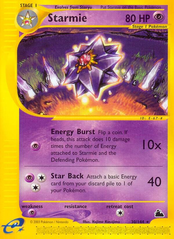 Starmie (30) 030/144 card from Skyridge