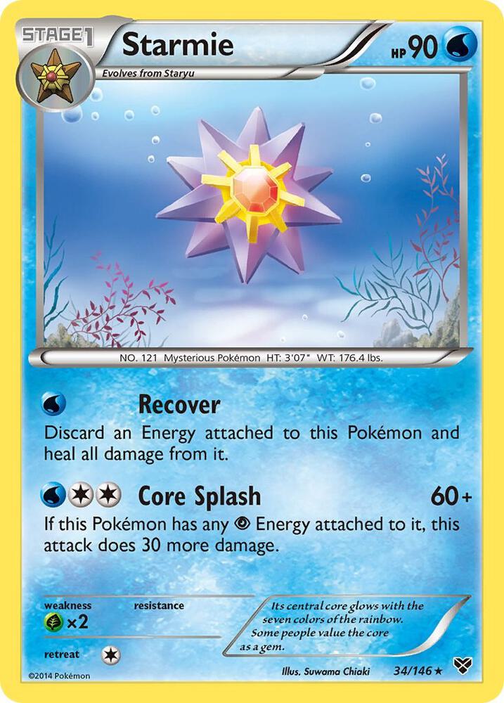 Starmie 34/146 card from XY Base Set