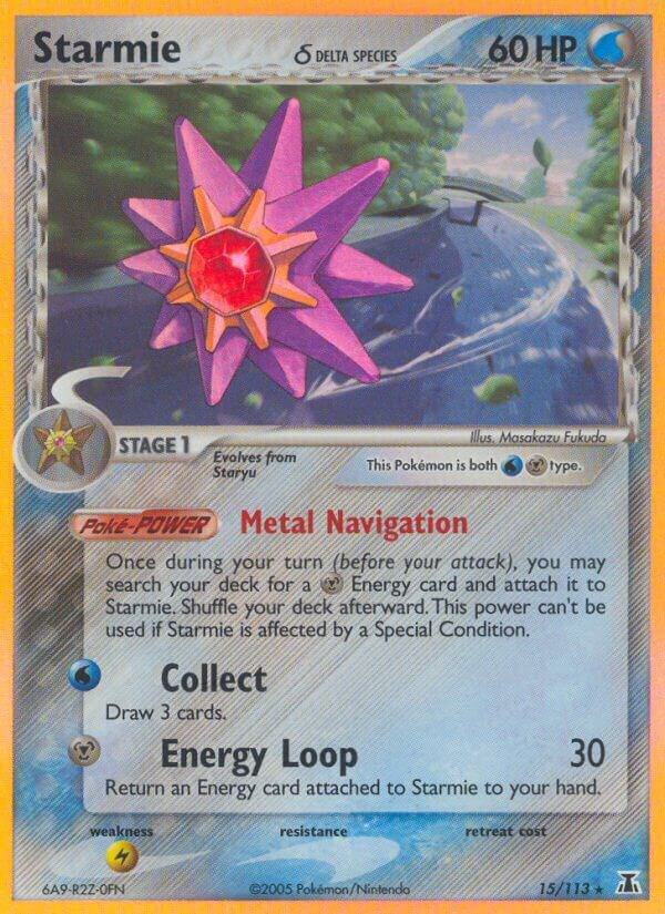 Starmie - 015/113 (Delta Species) 15/113 card from Delta Species