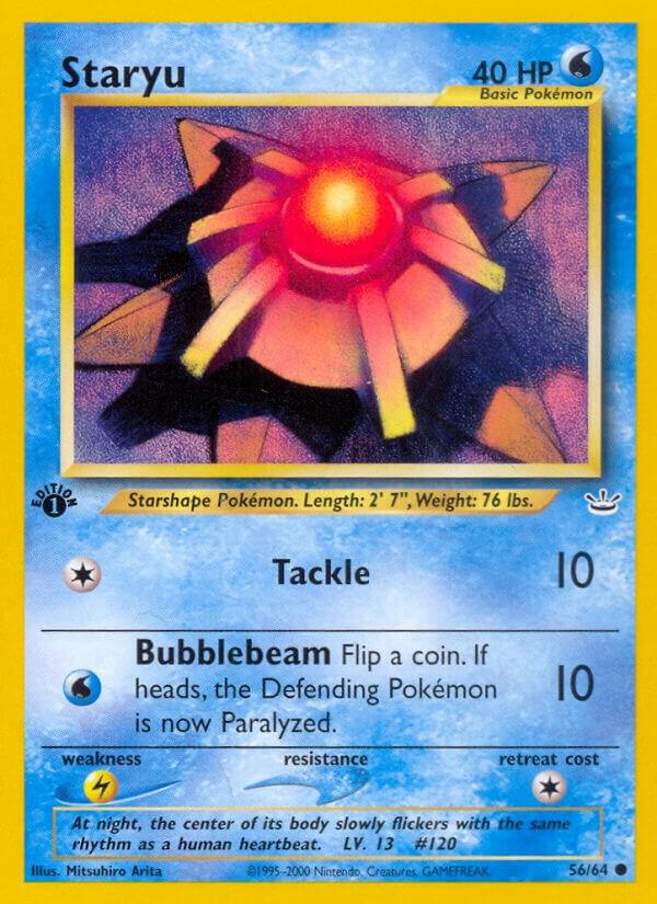 Staryu 56/64 card from Neo Revelation