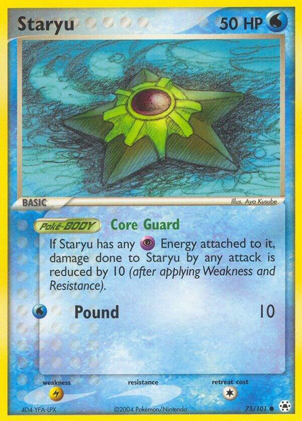 Staryu 75/101 card from Hidden Legends