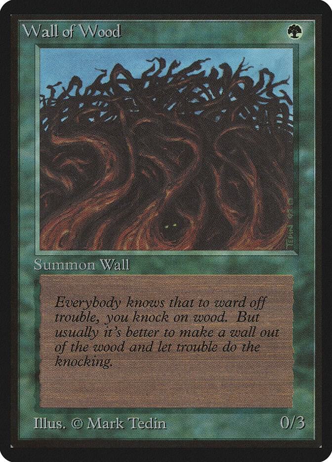 Wall of Wood card from Beta Edition